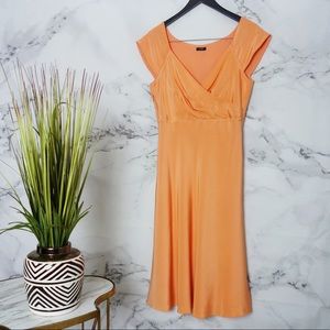 J.Crew peach wrap dress